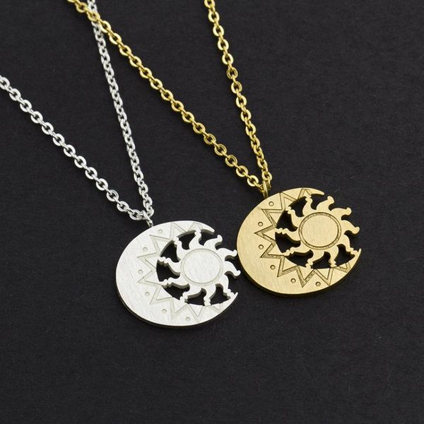pendant necklaces fashion lucky sun and moon necklace nordic amulet may luck be with you, Silver
pendant necklaces fashion lucky sun and moon necklace nordic amulet may luck be with you, Silver