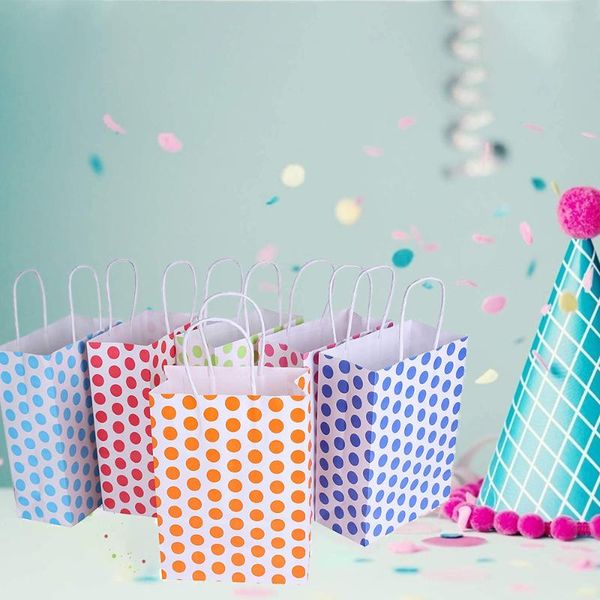 gift wrap 12 pieces kraft paper cute dots party favor bags with handle candy treat for kids wedding package bag
gift wrap 12 pieces kraft paper cute dots party favor bags with handle candy treat for kids wedding package bag