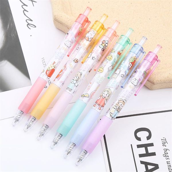 gel pens 6pcs/set pen cute cartoon 0.5mm balck ink press writing office supply stationery for student
gel pens 6pcs/set pen cute cartoon 0.5mm balck ink press writing office supply stationery for student