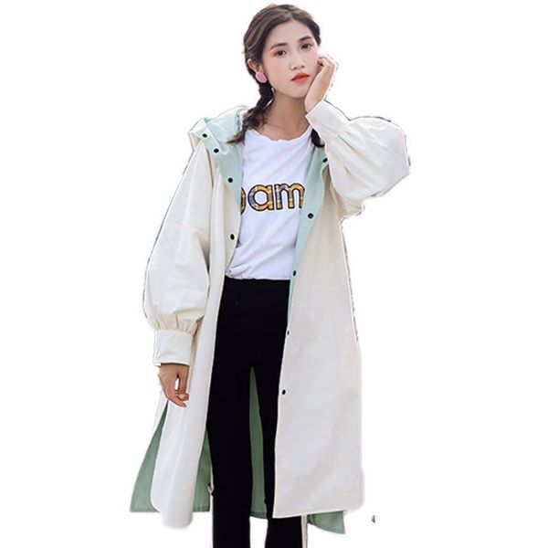 women's trench coats two-faced windbreaker jacket girl spring autumn 2021 loose outer clothes medium long two sides wearing a coat, Tan;black
women's trench coats two-faced windbreaker jacket girl spring autumn 2021 loose outer clothes medium long two sides wearing a coat, Tan;black