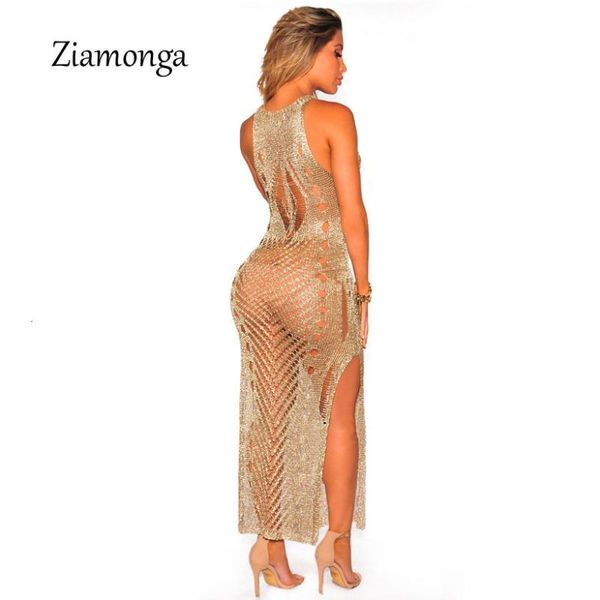 party dresses ziamonga stylish crochet long sundress summer high split hollow out metallic knit ripped beach dress women bandage vestidos 0k, White;black
party dresses ziamonga stylish crochet long sundress summer high split hollow out metallic knit ripped beach dress women bandage vestidos 0k, White;black