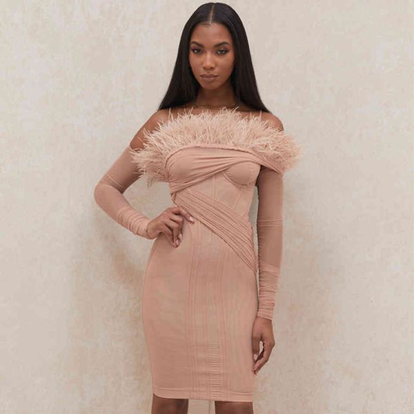 romper adyce winter women pink mesh bodycon bandage off shoulder feathers celebrity runway party dress, Black;white 
romper adyce winter women pink mesh bodycon bandage off shoulder feathers celebrity runway party dress, Black;white