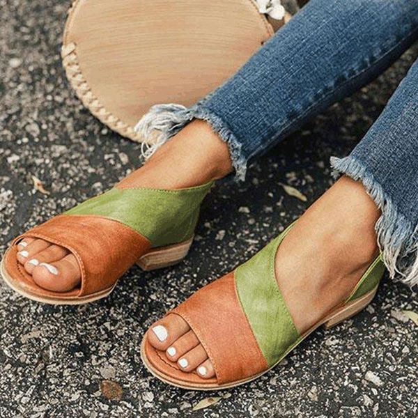 fashion fish mouth sandals women 2021 summer color block patchwork rubber casual flat shoes plus size 3 colors sandali donna, Black
fashion fish mouth sandals women 2021 summer color block patchwork rubber casual flat shoes plus size 3 colors sandali donna, Black
