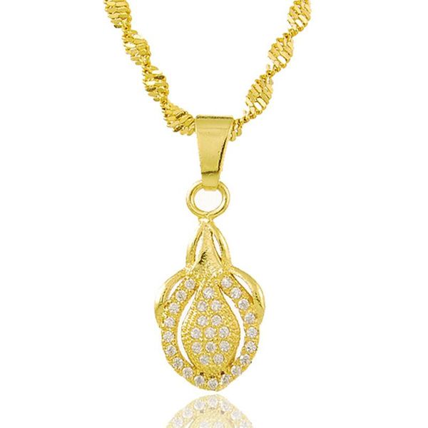 chokers genuine 24k gold necklace inlaid zircon crystal pendant water ripple electroplating jewelry wedding gift for woman, Golden;silver
chokers genuine 24k gold necklace inlaid zircon crystal pendant water ripple electroplating jewelry wedding gift for woman, Golden;silver