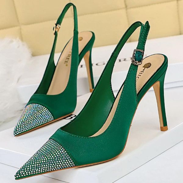 sandals 2021 women high heel crystal 9.5cm heels pumps wedding stripper toe stiletto satin silk red shoes, Black
sandals 2021 women high heel crystal 9.5cm heels pumps wedding stripper toe stiletto satin silk red shoes, Black