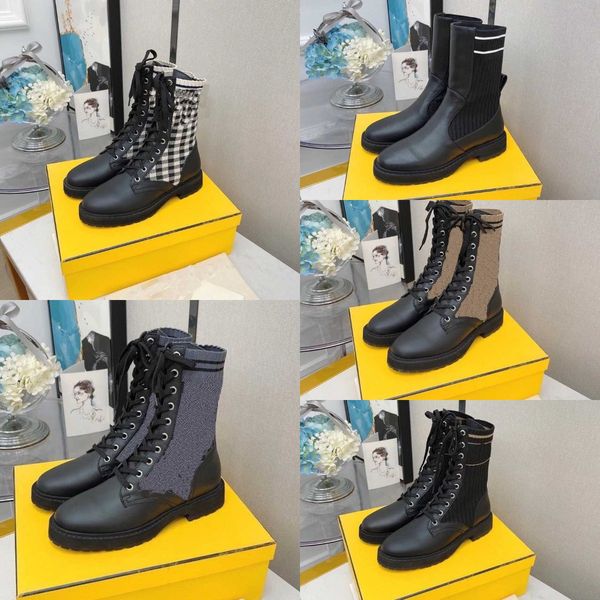 designer boots combat motocycle shoes women ankle martin boot knit leather biker stretch fabric shoe wild comfortable winter booties, Black 
designer boots combat motocycle shoes women ankle martin boot knit leather biker stretch fabric shoe wild comfortable winter booties, Black