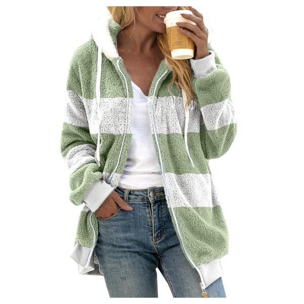 women's jackets casual patchwork long sleeve outerwear warm artificial wool zip up pullover coats, Black;brown
women's jackets casual patchwork long sleeve outerwear warm artificial wool zip up pullover coats, Black;brown