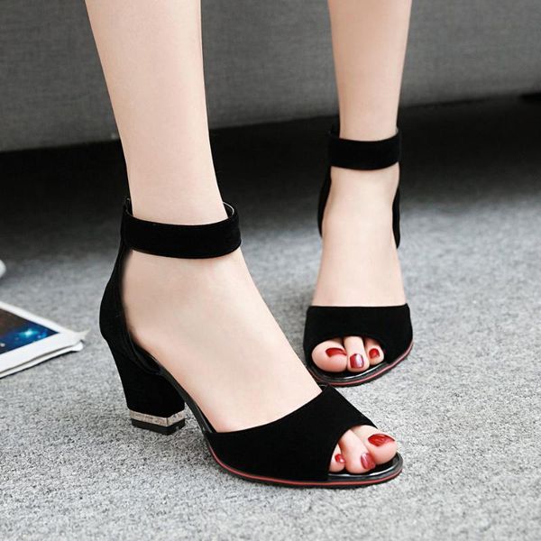 dress shoes fashion concise velvet ladies sandals mature peep toe women's high heels zipper sandalias mujer office lady pumps 43, Black
dress shoes fashion concise velvet ladies sandals mature peep toe women's high heels zipper sandalias mujer office lady pumps 43, Black
