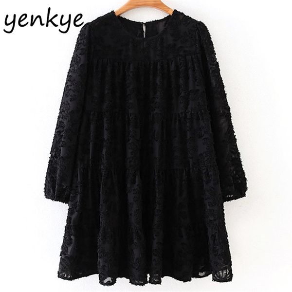 vintage black textured weave loose dress women o neck lantern sleeve casual autumn short vestidos xzwm19178 210514, Black;gray
vintage black textured weave loose dress women o neck lantern sleeve casual autumn short vestidos xzwm19178 210514, Black;gray