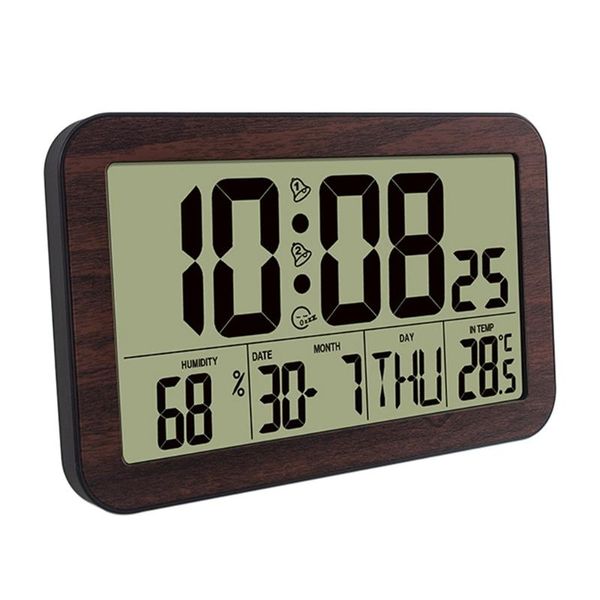timers wall clock with large digits full calender indoor temperature & humidity meter time date week display modern
timers wall clock with large digits full calender indoor temperature & humidity meter time date week display modern