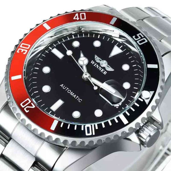 winner official fashion military watches stainless steel mechanical watch for men date display classic sport style wristwatches, Silver
winner official fashion military watches stainless steel mechanical watch for men date display classic sport style wristwatches, Silver