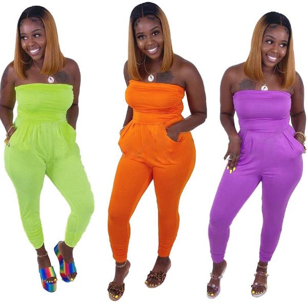 women's jumpsuits & rompers ar5232 european and american 2021 clothing solid color pleated tube pocket jumpsuit, Black;white
women's jumpsuits & rompers ar5232 european and american 2021 clothing solid color pleated tube pocket jumpsuit, Black;white