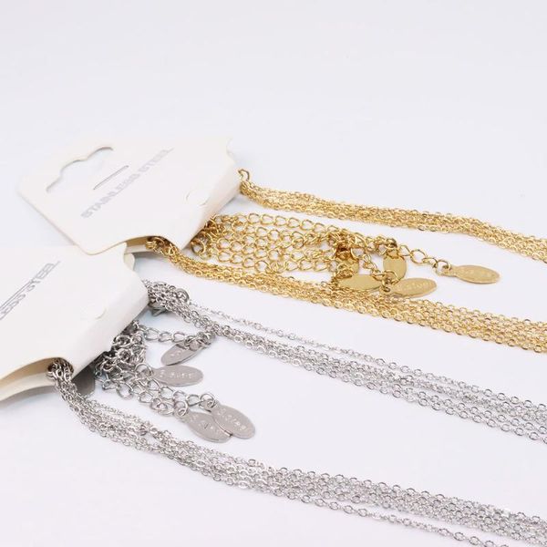 chains 5pcs stainless steel 45+5cm 1mm mini cross chain link diy necklace pendant elegant fahion jewelry unfading color, Silver
chains 5pcs stainless steel 45+5cm 1mm mini cross chain link diy necklace pendant elegant fahion jewelry unfading color, Silver