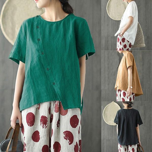 blouses & summer women vintage buttons white cotton shirts blouse casual solid o neck short sleeve asymmetric shirt ladies women's blo
blouses & summer women vintage buttons white cotton shirts blouse casual solid o neck short sleeve asymmetric shirt ladies women's blo