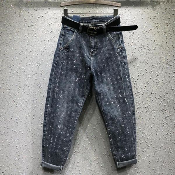 women's jeans women denim pants loose casual rhinestones diamond high waist female harem plus size 26-31fashion, Blue
women's jeans women denim pants loose casual rhinestones diamond high waist female harem plus size 26-31fashion, Blue