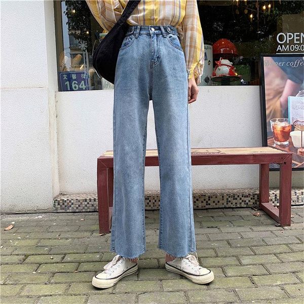 hzirip fresh high all match curl straight 2021 autumn women feminine casual quality loose jean denim ankle length pants women's jeans, Blue
hzirip fresh high all match curl straight 2021 autumn women feminine casual quality loose jean denim ankle length pants women's jeans, Blue