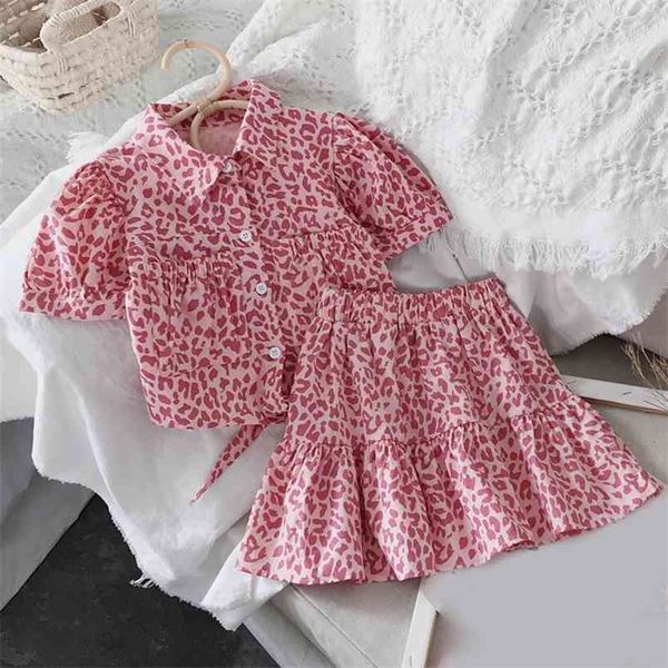 summer girl outfit leopard print suit shirt+short skirt 2pcs children clothes s sets 210528, White
summer girl outfit leopard print suit shirt+short skirt 2pcs children clothes s sets 210528, White