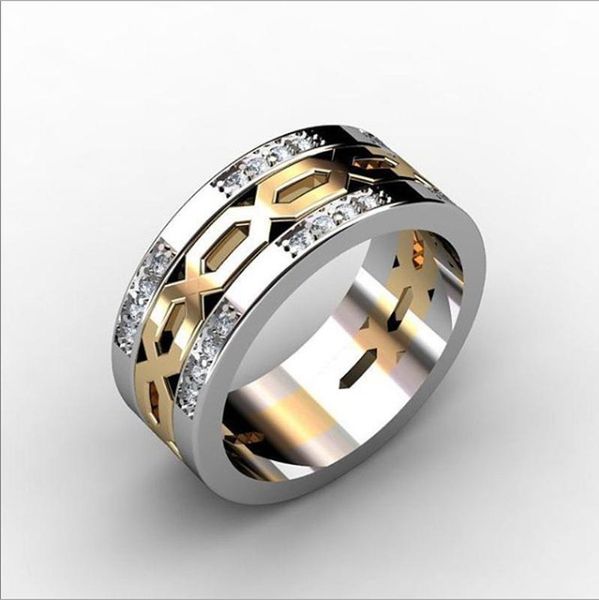 wedding rings fashion zircon jewelry engagement for men vintage punk gold-silver color hollow out, Slivery;golden
wedding rings fashion zircon jewelry engagement for men vintage punk gold-silver color hollow out, Slivery;golden