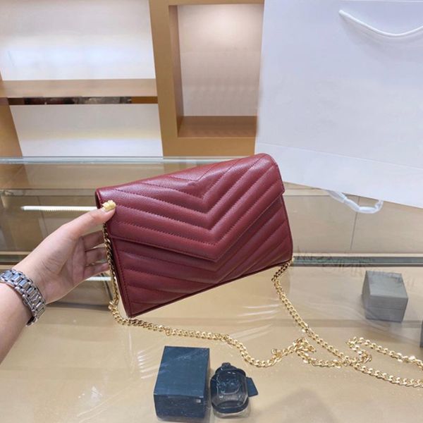 high-end shoulder bags crossbody designer bag cross body handbags clutch wallet fashion luxury two-color chain grain genuine leather size 24
high-end shoulder bags crossbody designer bag cross body handbags clutch wallet fashion luxury two-color chain grain genuine leather size 24