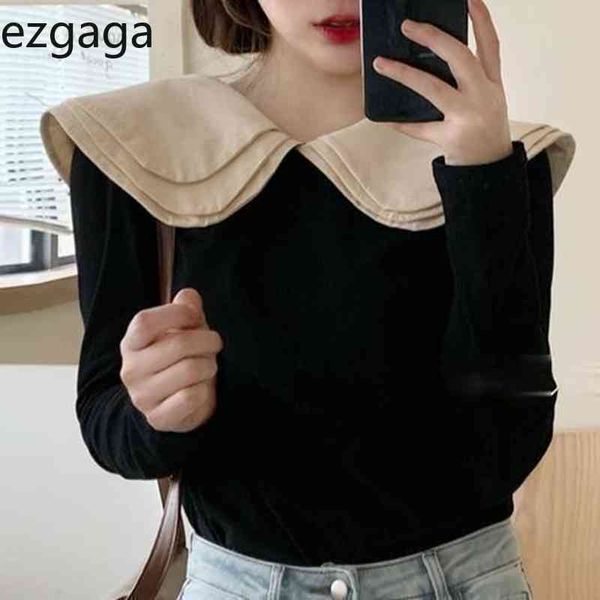 ezgaga blouse women peter pan collar sweet tender long sleeve elegant korean chic spring slim ladies shirts fashion blusas 210430, White
ezgaga blouse women peter pan collar sweet tender long sleeve elegant korean chic spring slim ladies shirts fashion blusas 210430, White