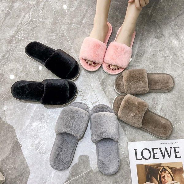 women slippers winter warm casual slides ladies comfortable fur floor fall shoes home flip flops plus size 34-41, Black
women slippers winter warm casual slides ladies comfortable fur floor fall shoes home flip flops plus size 34-41, Black
