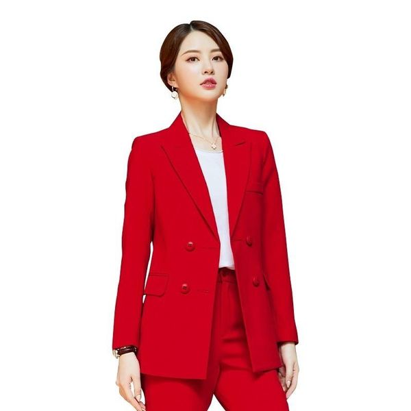 women's suits & blazers fashion red 2021 autumn winter formal business with pencil pants and jackets coat for ladies work wear pantsuit, White;black
women's suits & blazers fashion red 2021 autumn winter formal business with pencil pants and jackets coat for ladies work wear pantsuit, White;black