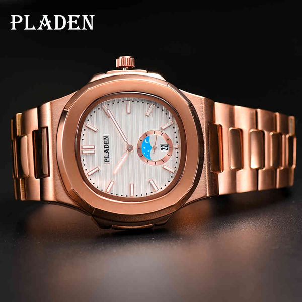 watches pladen brand men quartz full stainless steel 30m waterproof watch rose gold luxury business sport classic wristwatch, Slivery;brown
watches pladen brand men quartz full stainless steel 30m waterproof watch rose gold luxury business sport classic wristwatch, Slivery;brown