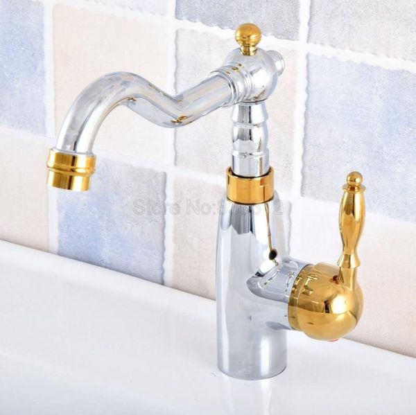 polished chrome & gold color brass bathroom vessel sink faucet single handle swivel spout mixer tap hole tsf816 faucets
polished chrome & gold color brass bathroom vessel sink faucet single handle swivel spout mixer tap hole tsf816 faucets