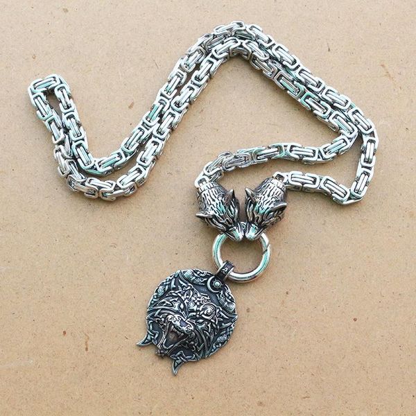 pendant necklaces 1pcs men stainless steel viking wolf head celt necklace norse talisman moon and sun ethnic jewelry, Silver
pendant necklaces 1pcs men stainless steel viking wolf head celt necklace norse talisman moon and sun ethnic jewelry, Silver