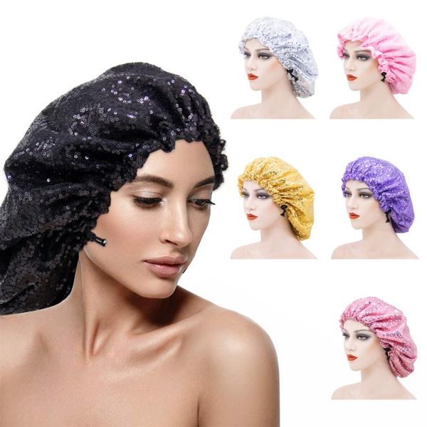 stain bonnet sequins double lined satin nightcap drawstring shower cap pile wholesale beanie/skull caps, Blue;gray
stain bonnet sequins double lined satin nightcap drawstring shower cap pile wholesale beanie/skull caps, Blue;gray