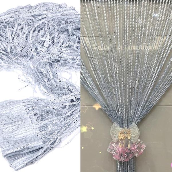 curtain & drapes silver leather line string door window decoration multi-purpose finished wire 1m*2m
curtain & drapes silver leather line string door window decoration multi-purpose finished wire 1m*2m