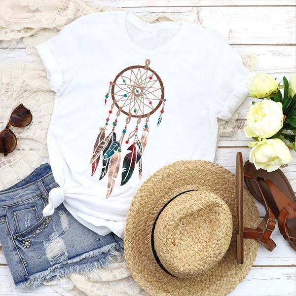 graphic vintage feather short sleeve women casual cute fashion tees print clothing female womens, White
graphic vintage feather short sleeve women casual cute fashion tees print clothing female womens, White
