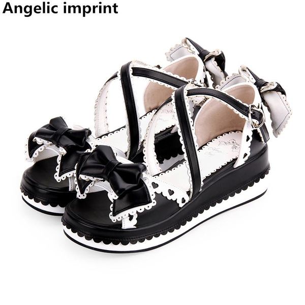 angelic imprint woman mori girl lolita cosplay shoes lady mid trifle heel wedges pumps women princess summer dress sandals 8459, Black
angelic imprint woman mori girl lolita cosplay shoes lady mid trifle heel wedges pumps women princess summer dress sandals 8459, Black