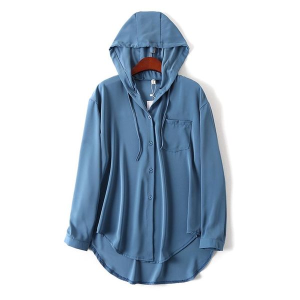 women's blouses & shirts summer plus size shirt 8xl sunscreen fashion ladies pocket single-breasted windproof solid color casual hoodie, White
women's blouses & shirts summer plus size shirt 8xl sunscreen fashion ladies pocket single-breasted windproof solid color casual hoodie, White
