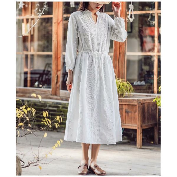 lamtrip spring 3d flowers stitch v-neck white fairy drawstring ultra long dress new 210413, Black;gray
lamtrip spring 3d flowers stitch v-neck white fairy drawstring ultra long dress new 210413, Black;gray
