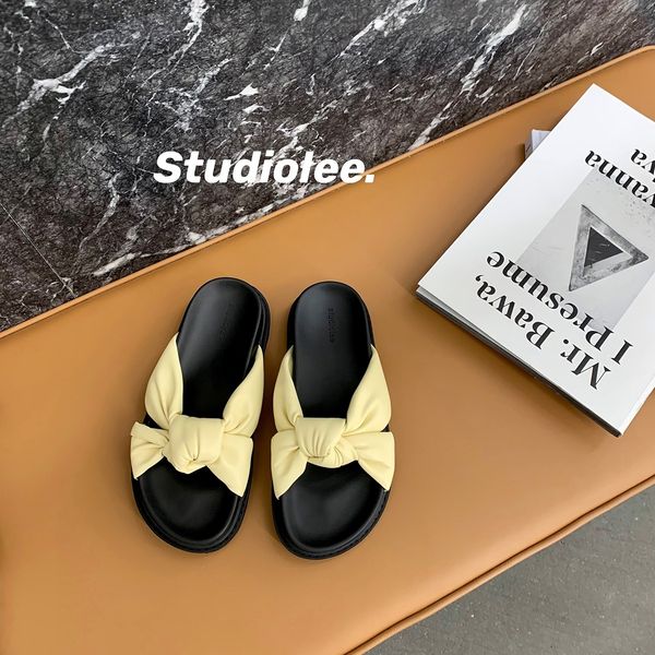 luxury slippers summer sweet tea girl flat bow knot thick bottom round head beach slippers casual breathable women's sho, Black
luxury slippers summer sweet tea girl flat bow knot thick bottom round head beach slippers casual breathable women's sho, Black