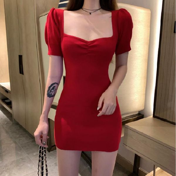 casual dresses women neck bubble fit knitted skirt vestido de mujer femme robe, Black;gray
casual dresses women neck bubble fit knitted skirt vestido de mujer femme robe, Black;gray