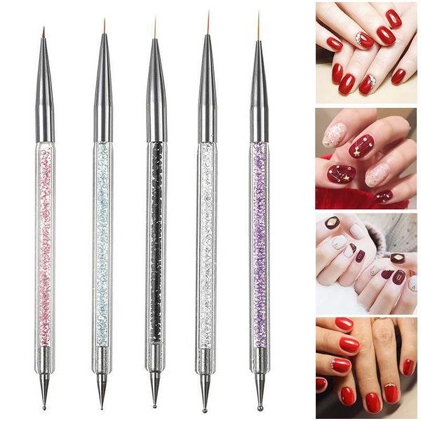 nail brushes 5pcs/kit art pen set double-ended acrylic dotting drawing painting brush uv gel liner polish nails tools, Yellow
nail brushes 5pcs/kit art pen set double-ended acrylic dotting drawing painting brush uv gel liner polish nails tools, Yellow