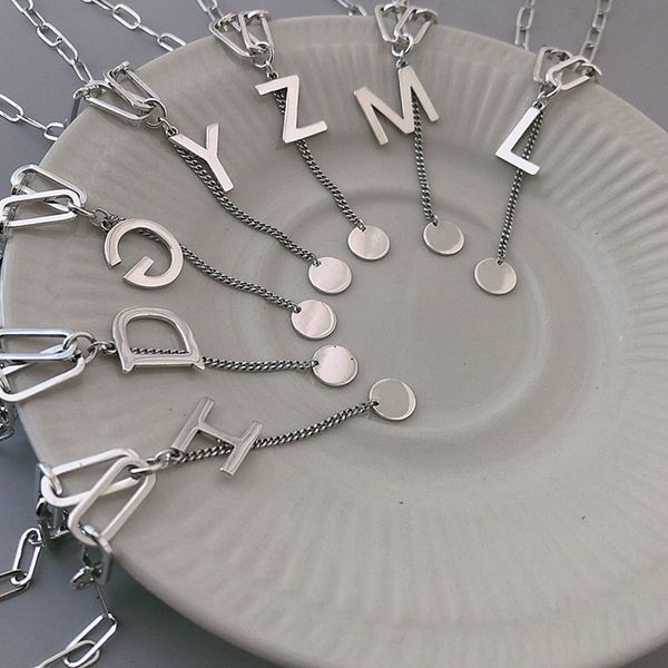 2021 luxurys sale pendant necklaces fashion for man woman 42+5cm letter jewelry mens womens highly quality 8 model optional with box, Silver
2021 luxurys sale pendant necklaces fashion for man woman 42+5cm letter jewelry mens womens highly quality 8 model optional with box, Silver
