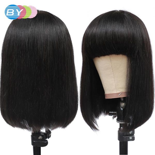 hair bulks short bob human peruvian straight cut with bang for black women natural color full machine
hair bulks short bob human peruvian straight cut with bang for black women natural color full machine