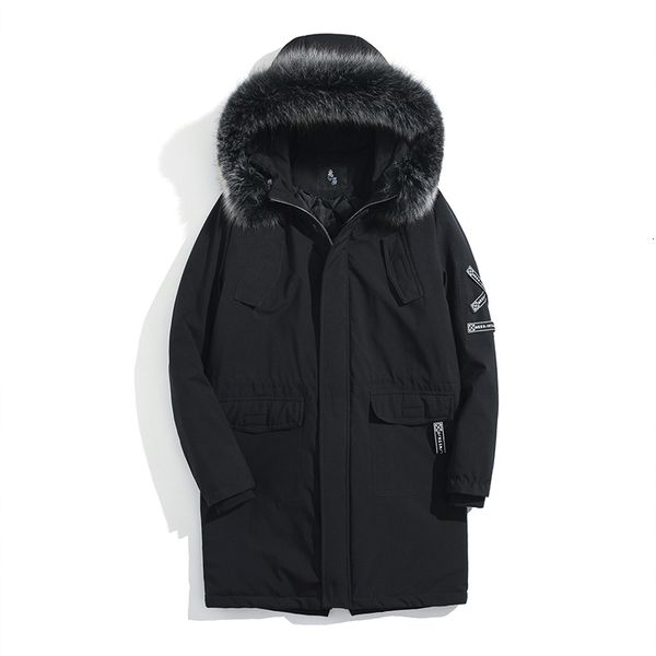 down transport drop jacket hoods fur warm coats parkas long as winter coat men's wind-proofing outwear abz43, Black
down transport drop jacket hoods fur warm coats parkas long as winter coat men's wind-proofing outwear abz43, Black