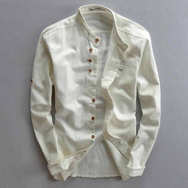 men's casual shirts helisopus long mouw cotton linen shirt vintage chinese style slim fit mandarin collar camisas plus size 5xl, White;black
men's casual shirts helisopus long mouw cotton linen shirt vintage chinese style slim fit mandarin collar camisas plus size 5xl, White;black
