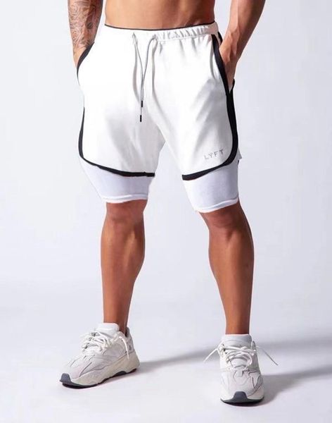 men's shorts 2021 running summer gym fitness bodybuilding training quick-drying jogging sports double-deck men, White;black
men's shorts 2021 running summer gym fitness bodybuilding training quick-drying jogging sports double-deck men, White;black