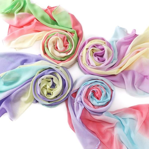 scarves gradient ombre rainbow striped women's chiffon muslim hijabs turban islamic headscarf stole malaysia headwrap long shawl, Blue;gray
scarves gradient ombre rainbow striped women's chiffon muslim hijabs turban islamic headscarf stole malaysia headwrap long shawl, Blue;gray