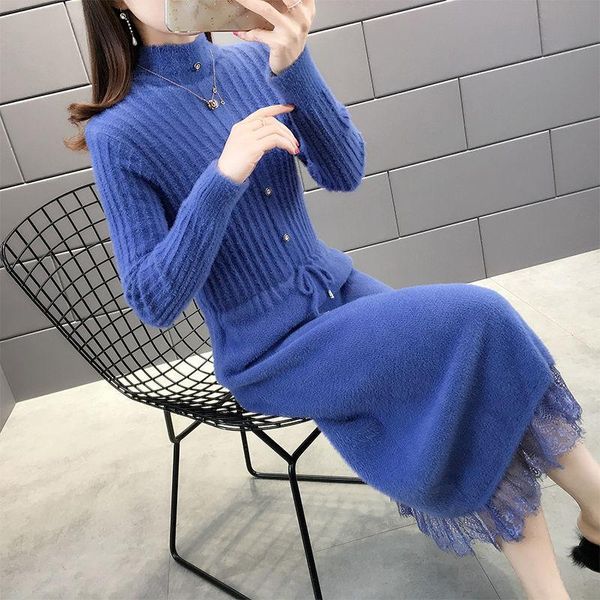 casual dresses women's imitate mink fleece dress 2021 female autumn winter warm temperament women long sleeve knit c, Black;gray
casual dresses women's imitate mink fleece dress 2021 female autumn winter warm temperament women long sleeve knit c, Black;gray