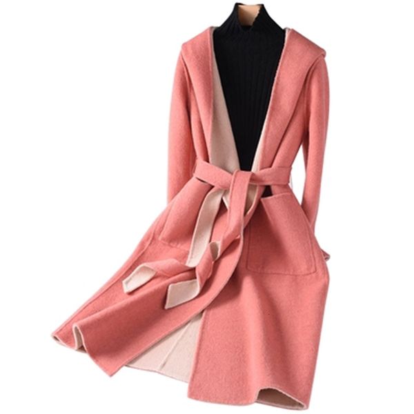 women's jackets hooded double sided wool coats women autumn with sheep shearling coat female long casual warm outerwear 3tw1, Black;brown
women's jackets hooded double sided wool coats women autumn with sheep shearling coat female long casual warm outerwear 3tw1, Black;brown