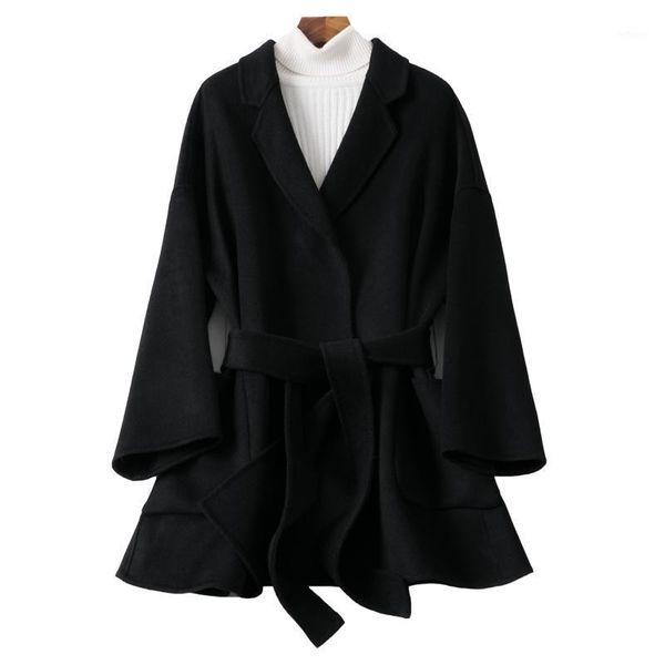 women's wool & blends autumn double-faced woolen coat female coats black short belt jackets for women manteau korean clothes femme gmm1
women's wool & blends autumn double-faced woolen coat female coats black short belt jackets for women manteau korean clothes femme gmm1