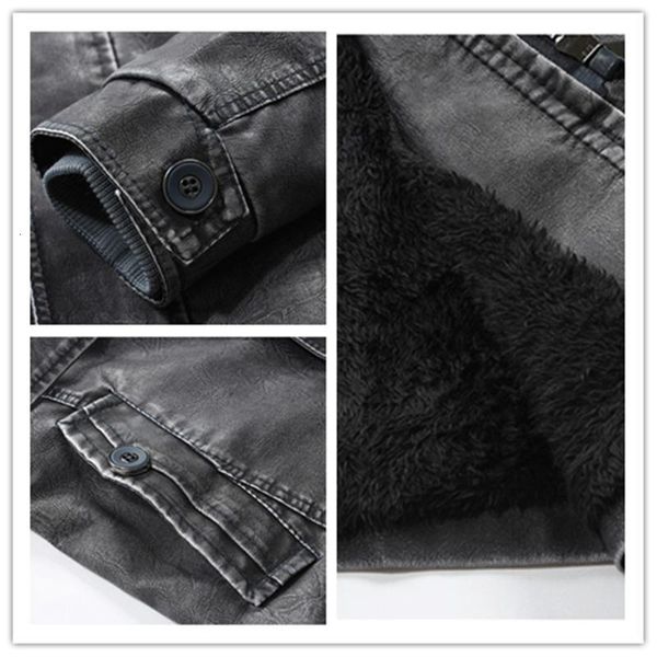 men's fur & faux leather jacket autumn winter fashion trends men solid stand collar long retro slim velvet warm jackets 61fe, Black
men's fur & faux leather jacket autumn winter fashion trends men solid stand collar long retro slim velvet warm jackets 61fe, Black