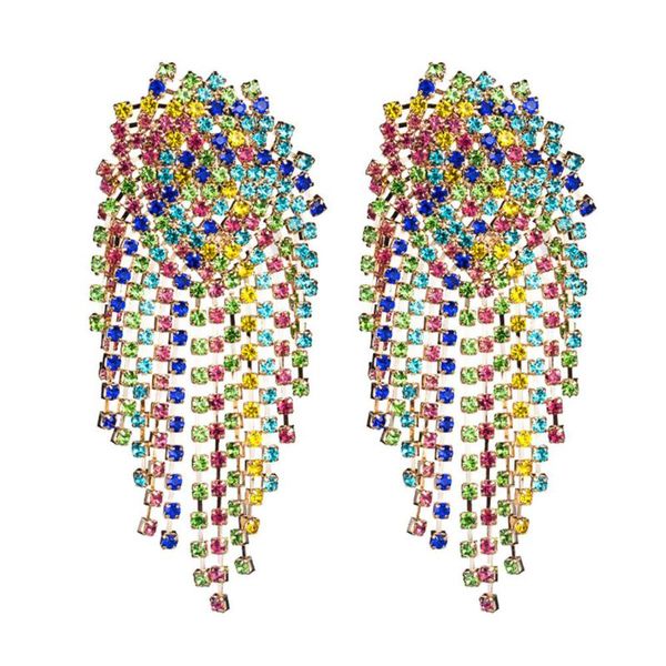 dangle & chandelier korean fashion colorful rhinestone drop earring for women long tassel crystal brincos weddings trendy jewelr, Silver
dangle & chandelier korean fashion colorful rhinestone drop earring for women long tassel crystal brincos weddings trendy jewelr, Silver