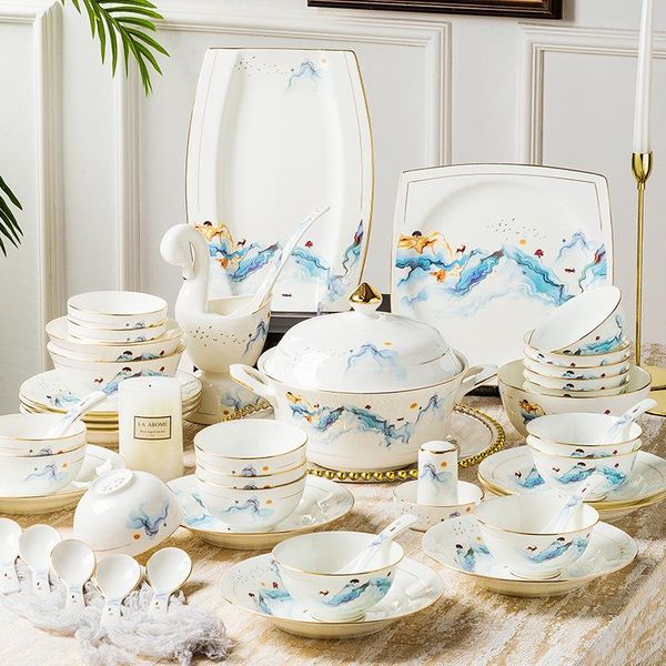 dishes & plates bone china tableware set jingdezhen phnom penh bowl and dish household gift porcelain plate
dishes & plates bone china tableware set jingdezhen phnom penh bowl and dish household gift porcelain plate